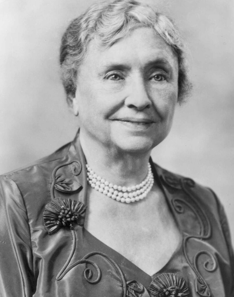 Helen Keller.